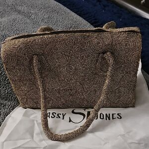 Sassy Jones Gold and Black Swirl Tote